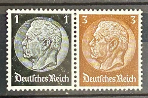 1940 German stamps MNH pair Mi:DRW95 Hindenburg 4 rpf /805 - Picture 1 of 1