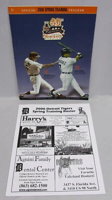 2006 Detroit Tigers Spring Training Program--vs Yankees—-Pudge & Kaline cover - Image 1 of 4