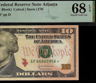 2004A $10 Federal Reserve Note Atlanta PMG 68EPQ 2nd finst low serial Fr 2039-F*