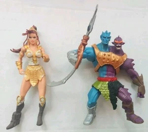2002 200X MOTU MASTERS OF THE UNIVERSE TEELA & DUE CATTIVI PERSONAGGI HE-MAN DA 7""! s8 - Foto 1 di 2