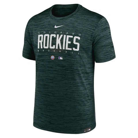 Colorado Rockies Nike City Connect Velocity Practice Performance T-Shirt Men's Cover