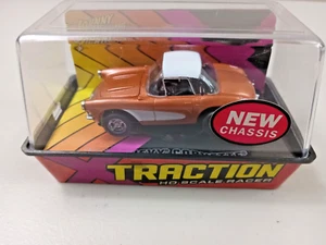 JL X-TRACTION, '1957 Chevy Corvette", Kupfer/Weiß Neu in Cube Slotcar Oldtimer - Bild 1 von 6