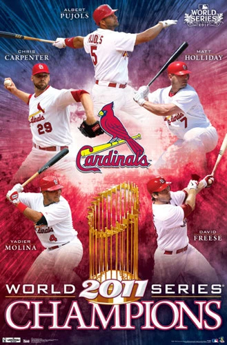 SPORTS POSTER WAREHOUSE St. Louis Cardinals 2011 World Series Champions Commemorative 22x34 POSTER