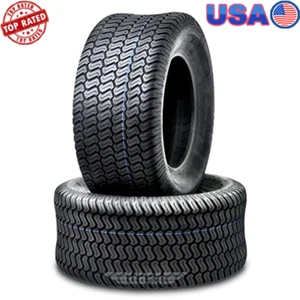 20x10-8 20x10x8 Turf Tires Lawn Mower Cart /4 Ply Set 2 Non-Directional - Picture 1 of 5