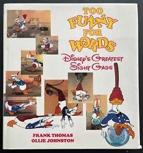 Disney Sight Gags Book TOO FUNNY FOR WORDS by Thomas & Johnson HB DJ 1987 - Picture 1 of 3
