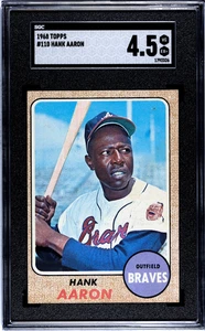 SGC 4.5 - 1968 Topps #110 Hank Aaron Atlanta Braves HOF - Picture 1 of 2