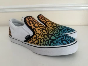 Women’s Etnies Marana Slip On Canvas Skate Shoes Leopard Print Size UK 7 - Picture 1 of 7