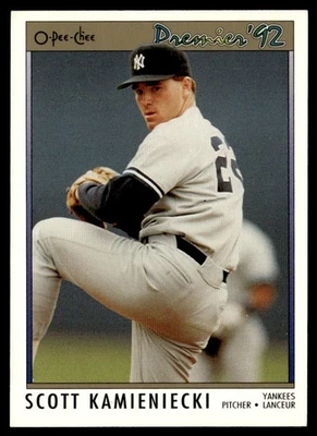 1992 O-Pee-Chee Premier Scott Kamieniecki New York Yankees #110 - Image 1 of 2