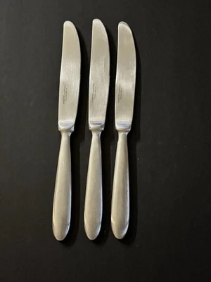 Cuchillo de cena Hampton Bistro cubiertos de acero inoxidable satinado lote de 3 Foto 1 de 4