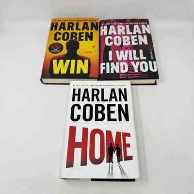 Harlan Coben Lot Of 3 Hardcover Thriller Books 2 First Editions Win Home Foto 1 de 4
