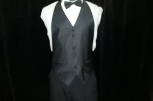 Chaleco formal Rainbow sin espalda - negro V565 - Imagen 1 de 2