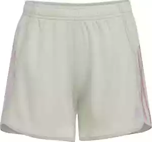 ADIDAS Linen Green 3-STRIPE MESH RUNNING/TRAINING SHORTS BIG KIDS/GIRLS L 14 NEW - Picture 1 of 4