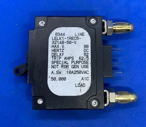 AIRPAX LELK1-1REC5-32148-50-V, 50AMP CIRCUIT BREAKER BULLET STYLE - Picture 1 of 1