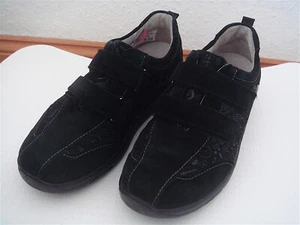 Waldläufer DYNAMIC Damen Sneaker Schwarz Wildleder Klettverschluss Gr.37,5/38 - Bild 1 von 12
