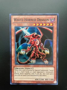 Yugioh Drago dalle Corna Bianche LCYW-EN164 Edizione Illimitata Super Rara LP - Foto 1 di 2