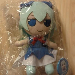 Touhou Project Fumo Fumo Cirno Ver.1.5 Plush Doll Series 42 JAPAN w/ Can Badge - Picture 1 of 5