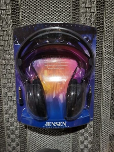 Jensen JF20 Full Size Over-the-Ear Headphones, Self Adjusting Headband, New! - Picture 1 of 2