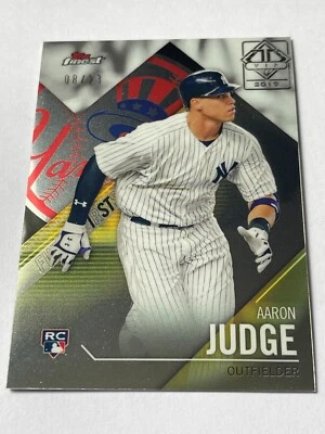 2019 Topps Transcendent VIP Party Aaron Judge 08/23! 2017 Topps Finest Rookie - Image 1 of 3