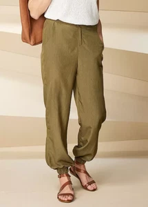 Pantaloni da jogging donna caleidoscopio tessuto kaki taglia UK 14 NUOVI - Foto 1 di 8