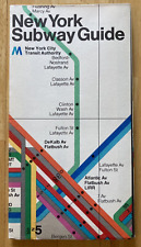 1972 New York Subway Map MINT Massimo Vignelli Museum of Modern Art 2nd Version