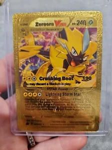 Zeraora VStar Gold Foil Fan Art Vinyl Textured Collector Pokemon Card - Picture 1 of 5