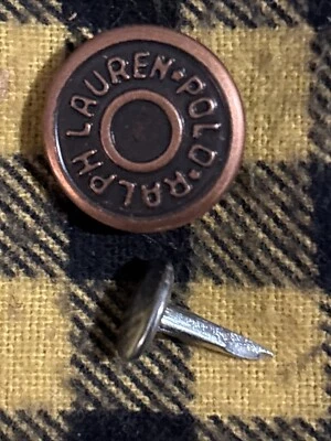 Polo Ralph Lauren New Jeans Replacement Metal Button And Stud Tack Snap Rivet - Image 1 of 4