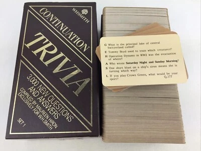 WHSmith  Continuation Trivial 70s Trivia 3000 New Questions & Answers Set 1, VGC - Image 1 of 4