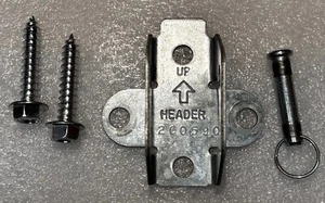 Craftsman Door Opener Header Bracket 12C0590 + Rail Attachment Pin +2 Lag Screws - Picture 1 of 6