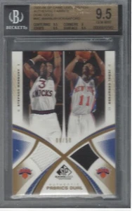 MARBURY/CRAWFORD 2005-06 GAME USED ED AUTH FABRIC DUAL GOLD 8/50 #AF2-MC BGS 9.5 - Picture 1 of 1