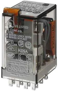 1PC FINDER - 55.34.9.024.0090 - Power Relay, 4PDT, 24 VDC, 7 A, 55 Series, Sock - Picture 1 of 1
