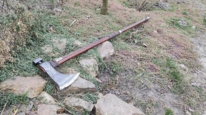 Berserker Axe 67 inches long, battle, bearded, viking, barbarian, wargaming axe - Picture 1 of 15
