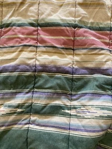 Vintage Ralph Lauren Desert Spring Native Southwest Serape Full/Queen Comforter - Picture 1 of 12