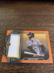 2022 TOPPS TRIPLE THREADS RELICS AMBER #SJR2BP2 BUSTER POSEY 15/18 MINT - Picture 1 of 2