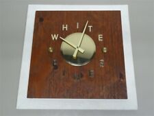 Vintage Mid Century White Pines Wall Clock * Battery Movement