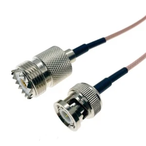 RG316 BNC Male plug to SO239 UHF Female Coaxial RF Pigtail Connector Cable lot - Picture 1 of 7