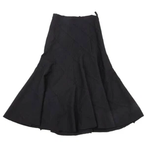 Falda Junya Watanabe Comme des Garçons Lana Poli Diamante Panel Azul Marino S Usada - Imagen 1 de 10