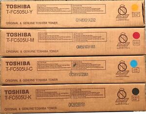 Genuine Toshiba T-FC505U-C/M/Y/K toner set  for eStudio 2505AC to 5005AC