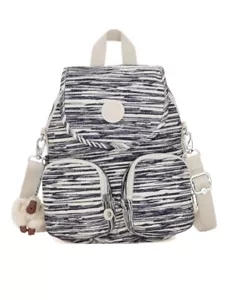 Kipling Firefly Up kleiner Rucksack abdeckbare Schultertasche - Kritzellinien - Bild 1 von 5
