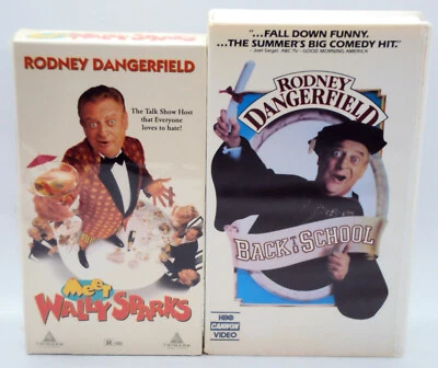 Rodney Dangerfield 2 VHS Tapes BACK TO SCHOOL Meet Wally Sparks Classic Comedies - Image 1 of 4