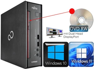 Compact Computer Q956 i3 8GB DDR4 128GB SSD Dual Head Windows 10 11 Dvdrw Option - Picture 1 of 7