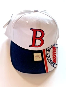 NWT BOSTON RED SOX Hat Cap Bay State Apparel Embroidered Snap Back Trucker Adult - Picture 1 of 13