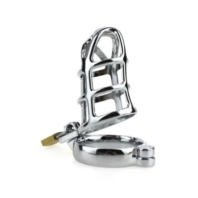 cage de chasteté full métal diam:5cm long:8cm - Photo 1/4