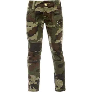 Girls Jeans Pants Stretch Leisure Pants Rivets Black Blue SALE - Picture 1 of 14