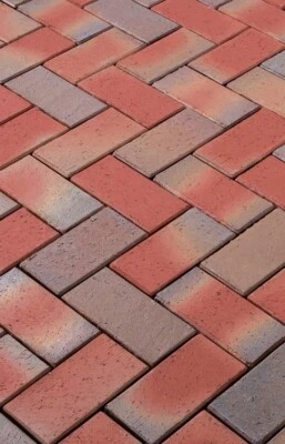 Pflasterklinker Pflastersteine 20x10x5,2 cm rot nuanciert Klinkerpflaster - Bild 1 von 3