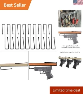 10 PCS Gun Rack - Space-Saving Pistol Organizer for Gun Safes and Cabinets - Picture 1 of 10