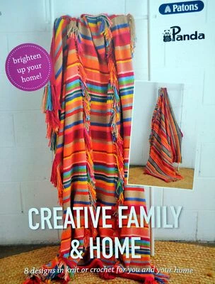 Creative Family & Home 8 Designs to Knit & Crochet in 8 ply Patons, Panda - Image 1 of 2