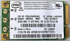 IBM Lenovo Intel 4965 AGN 802.11n Wireless-N Wifi Full size PCI-E Card 42T0865
