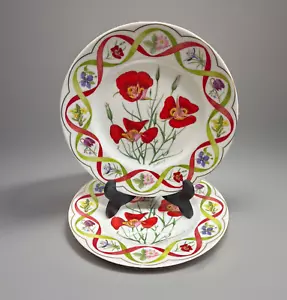 Wedgwood "The Flower Artists of Kew" Mariposa Lilies Plates Set of 2 - 8.25" - Picture 1 of 11