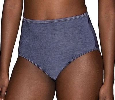 VANITY FAIR Illumination Brief Panty 13109 Gris ACERO VIOLETA Mujer’s Talla XL 8 Foto 1 de 4