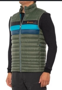 Cotopaxi Vest Mens Medium Green Fuego Puffer Down 800 Slim Fit Outdoor Hiking - Picture 1 of 10